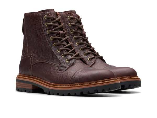 クラークス メンズ ブーツ・レインブーツ シューズ Clarkridge Hi Brown Scotch Gr