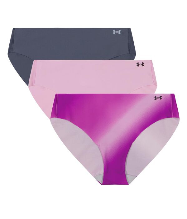 アンダーアーマー レディース パンツ アンダーウェア Seamless Bikini - 3 PK Printed Pink Dawn  レディースインナー