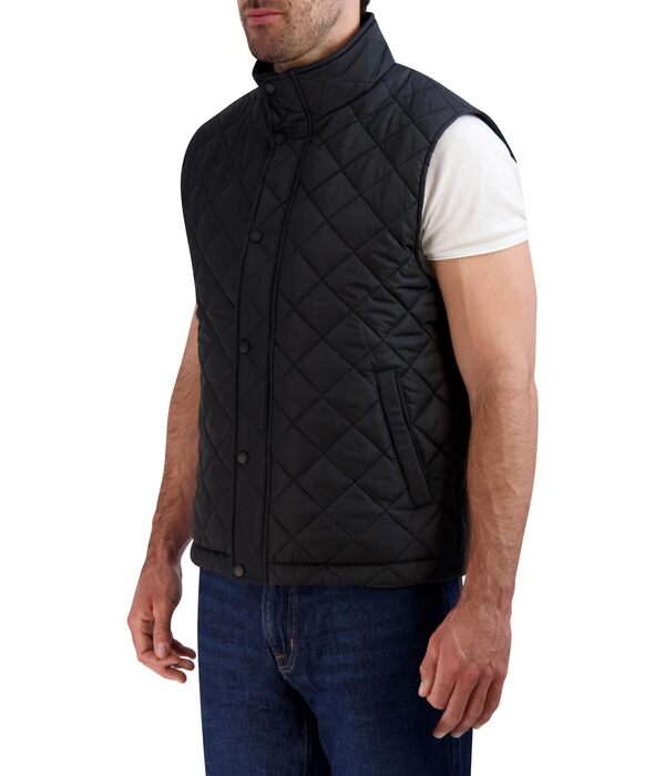 コールハーン メンズ コート アウター Diamond Quilted Vest Blackの通販は