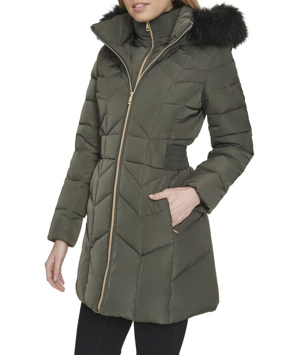 コールハーン レディース コート アウター Taffeta Down Coat Merlot トレンチコート