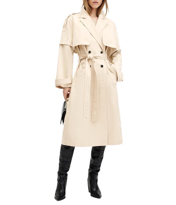 オールセインツ レディース コート アウター Clyde Trench Ecru