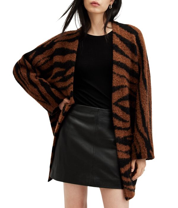 オールセインツ レディース ニット・セーター アウター Zoe Tiger Cardigan Sugar Brownの通販は