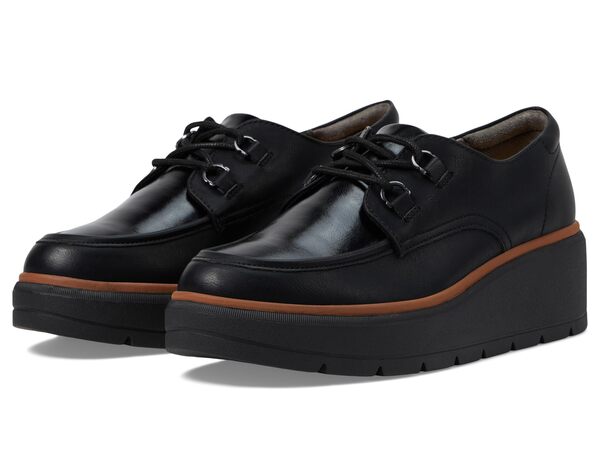 ドクター・ショール レディース オックスフォード シューズ Nice Day Max Oxford Black Burnished