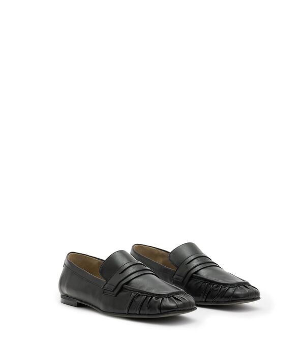 オールセインツ レディース スリッポン・ローファー シューズ Sapphire Loafer Black