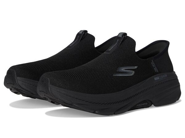 スケッチャーズ レディース スニーカー シューズ Max Cushioning Arch Fit 2.0 Cambridge Hands Free Slip-Ins Black