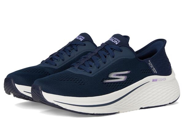 スケッチャーズ レディース スニーカー シューズ Max Cushioning Elite 2.0 Vanish Hands Free Slip-Ins Navy/Lavender