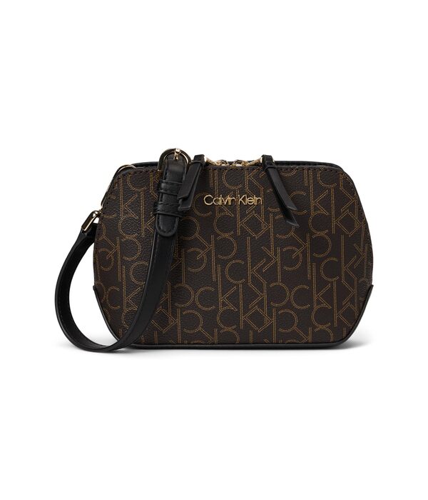 カルバンクライン レディース ハンドバッグ バッグ Lucy Crossbody Brown/Khaki/Blaの通販は