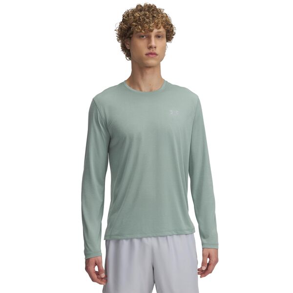 アンダーアーマー メンズ シャツ トップス Streaker Long Sleeve Silica Green/Reの通販は 11,385円
