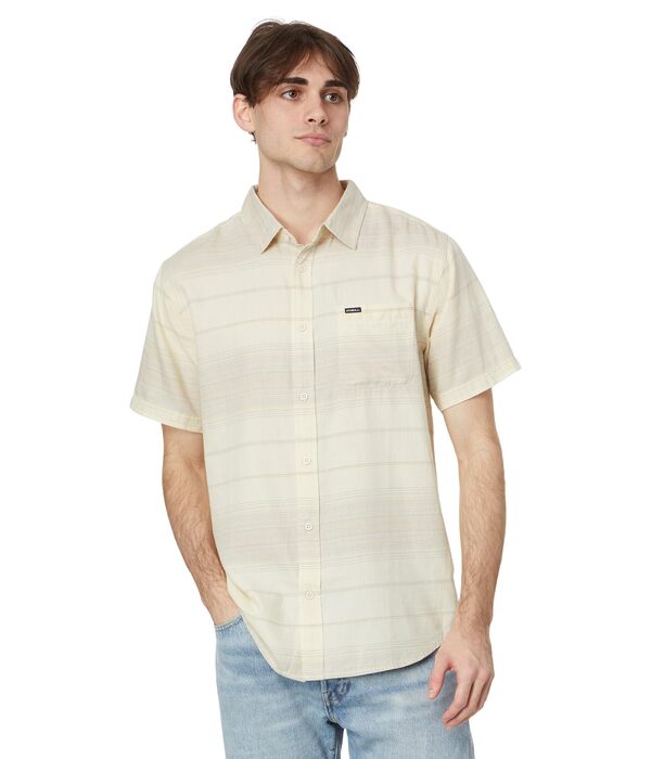 オニール メンズ シャツ トップス Seafaring Stripe Ss Standard Cream