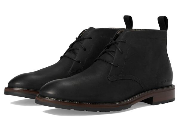 コールハーン メンズ ブーツ・レインブーツ シューズ Berkshire Lug Chukka Boot Black/Truffle