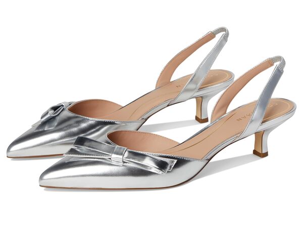 コールハーン レディース ヒール シューズ Noella Bow Sling Pump Silver Specchioの通販は