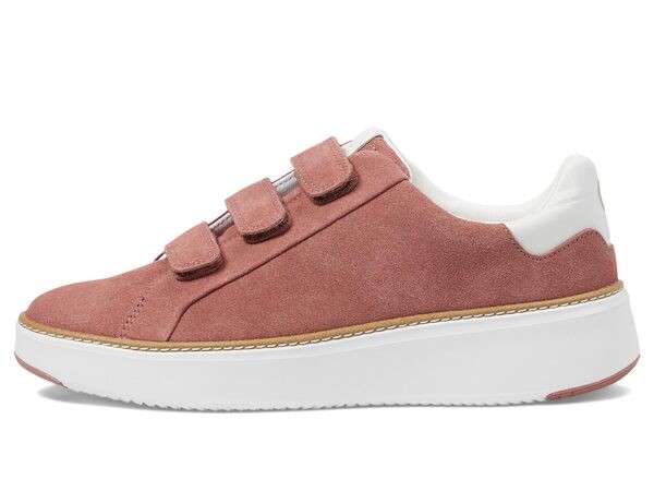 コールハーン レディース スニーカー シューズ Grandpro Topspin Triple Strap Sneakers Rouge Suede/Whi