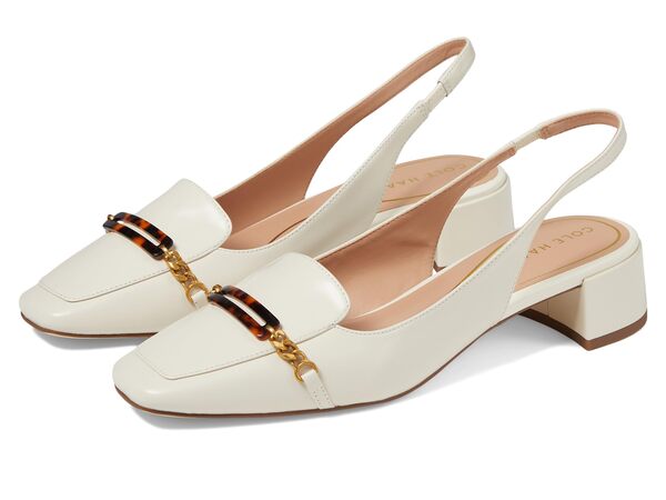 コールハーン レディース ヒール シューズ Penley Slingbck Pump Ivory Box Leath