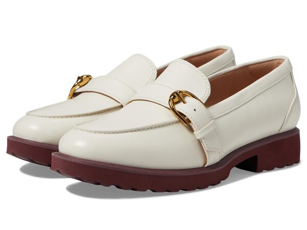 コールハーン レディース スリッポン・ローファー シューズ Giana Buckle Loafers Ivory Leatherの通販は