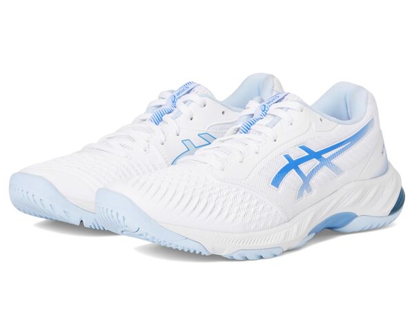 アシックス レディース スニーカー シューズ Netburner Ballistic FF 3 Volleyball Shoe White/Blue Coasの通販は