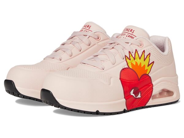 スケッチャーズ レディース ブーツ・レインブーツ シューズ Ricardo Cavolo Uno SR - Taun Comp Toe Pinkの通販は