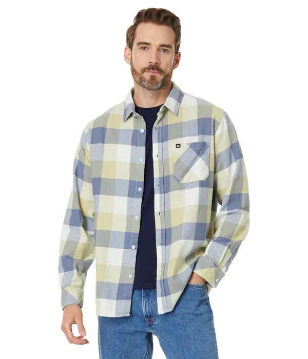 クイックシルバー メンズ シャツ トップス Motherfly Long Sleeve Flannel Woven Winter Pearの通販は
