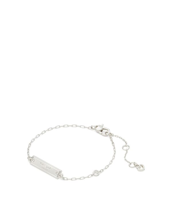 ケイトスペード レディース ブレスレット・バングル・アンクレット アクセサリー Bar Bracelet Clear/Silverの通販は