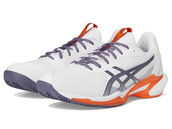 アシックス メンズ スニーカー シューズ Solution Speed FF 3 Clay Tennis Shoes White/Greyish Pの通販は