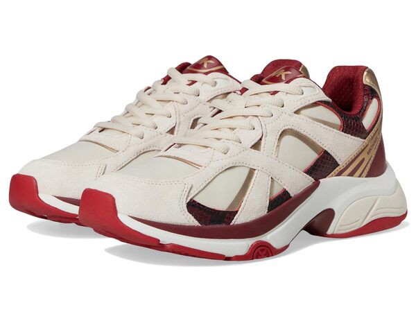 マイケルコース レディース スニーカー シューズ Leo Trainer Deep Red