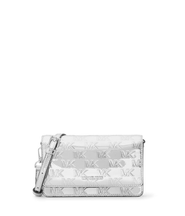 マイケルコース レディース ハンドバッグ バッグ Jet Set Small Phone Crossbody Silver