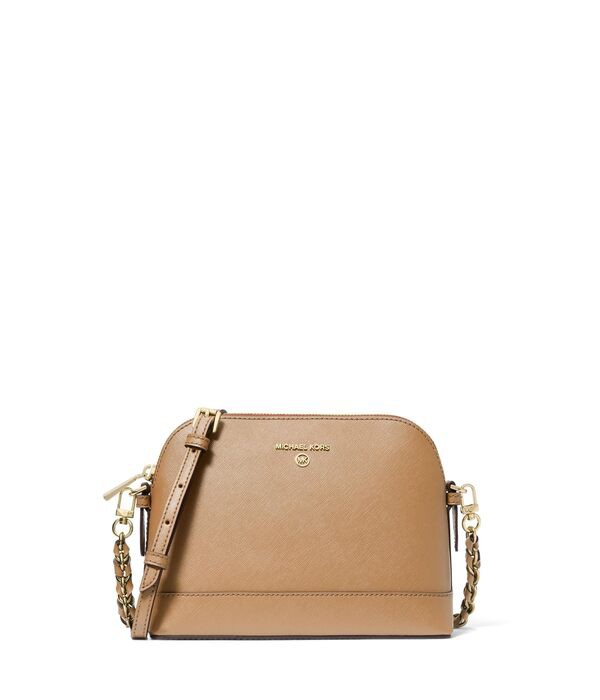 マイケルコース レディース ハンドバッグ バッグ Jet Set Charm Large Dome Crossbody Camel