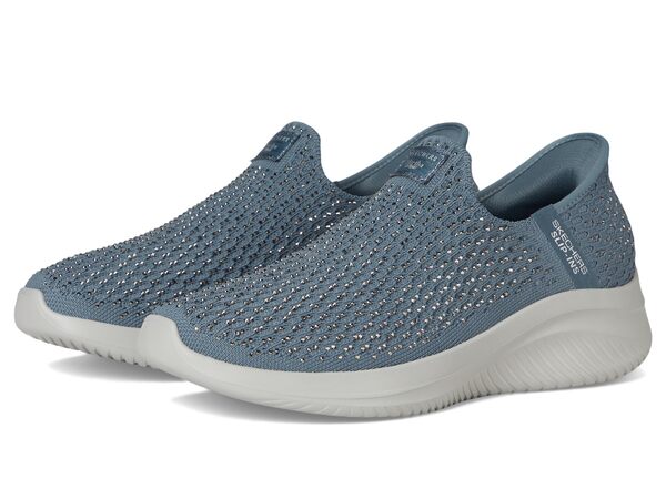 スケッチャーズ レディース スニーカー シューズ Martha Stewart Ultra Flex 3.0 - Dazzling Hands Free Slip-Ins Slate