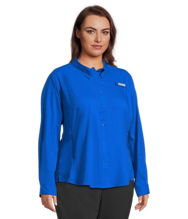 コロンビア Columbia Plus Size Tamiami II Lu002FS Shirt レディース シャツ トップス Blue Macaw コロンビア レディース シャツ トップス Plus Size Tamiami II L