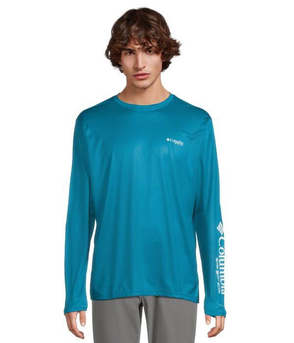 コロンビア メンズ シャツ トップス Terminal Tackle PFG High Side Long Sleeve Blue Echo/PFG H