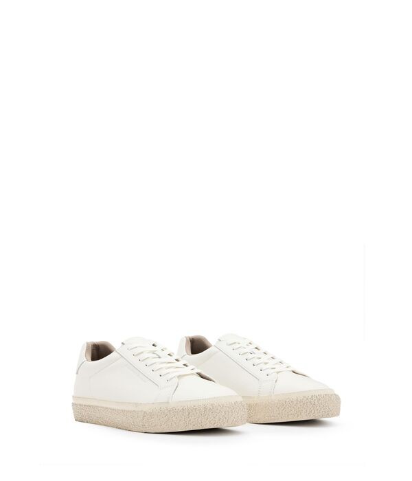 オールセインツ メンズ スニーカー シューズ Klop Leather Low Top White