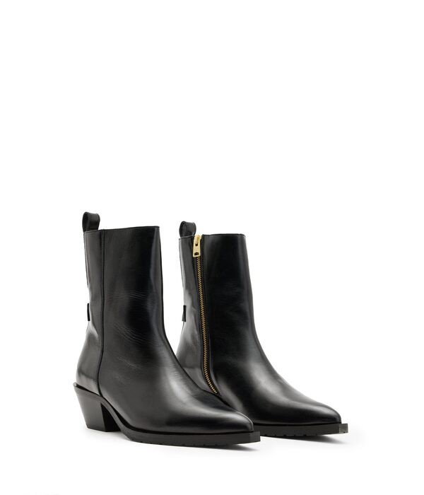 オールセインツ レディース ブーツ・レインブーツ シューズ Bazely Boots Black Shineの通販は