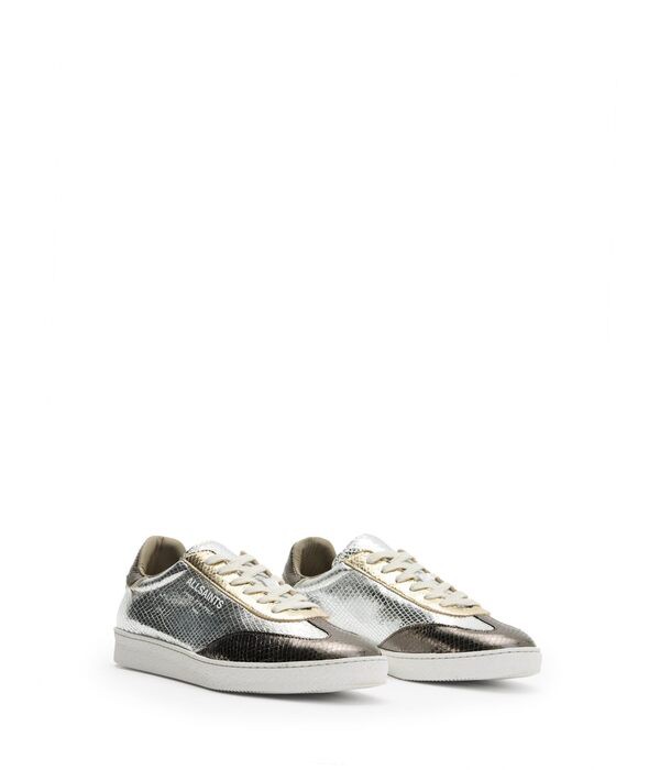 オールセインツ レディース スニーカー シューズ Thelma Met Sneakers Silver Multi