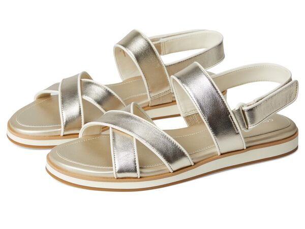 コールハーン レディース サンダル シューズ Mirabelle Crisscross Sandals Soft Gold Talca