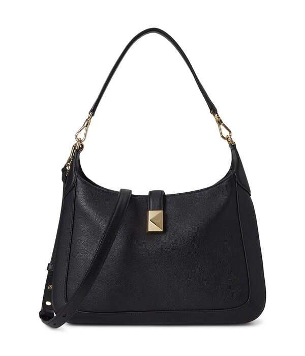 ケイトスペード レディース ハンドバッグ バッグ Deco Pebbled Leather Hobo Black