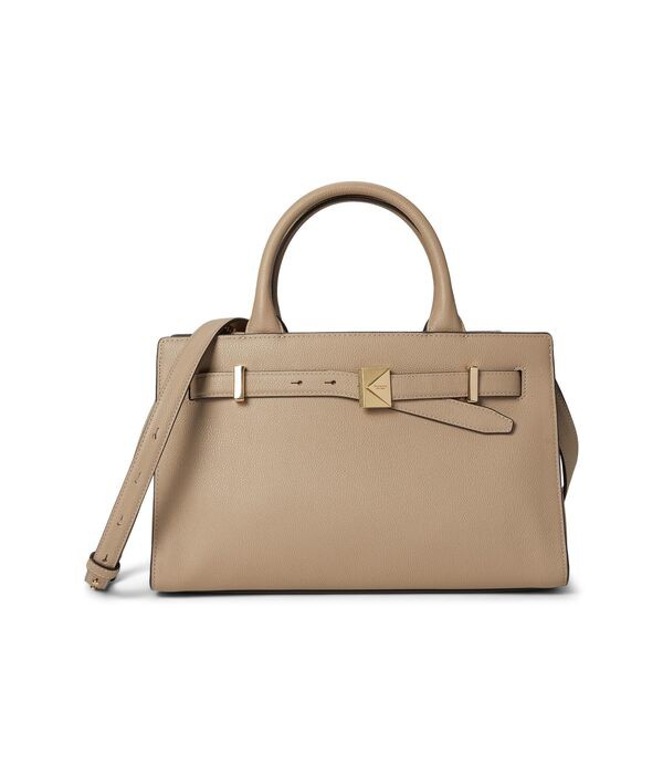 ケイトスペード レディース ハンドバッグ バッグ Deco Pebbled Leather Satchel Timeless Taupe