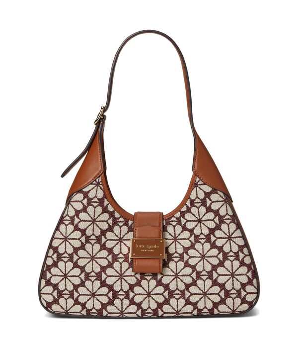 ケイトスペード レディース ハンドバッグ バッグ Spade Flower Jacquard Nouveau Shoulder Burgundy Multi