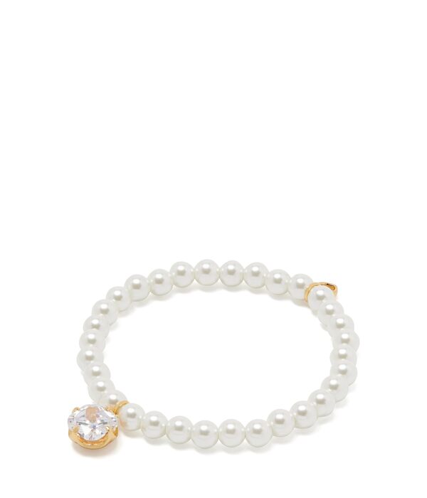 ケイトスペード レディース ブレスレット・バングル・アンクレット アクセサリー Pop Of Joy Stretch Bracelet Cream/Goldの通販は