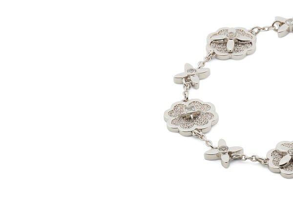 ケイトスペード レディース ブレスレット・バングル・アンクレット アクセサリー Heritage Bloom Line Bracelet Clear/Silver