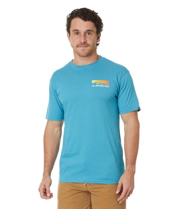クイックシルバー メンズ シャツ トップス Shadow Cast Short Sleeve Screen Tee Navagio Bay