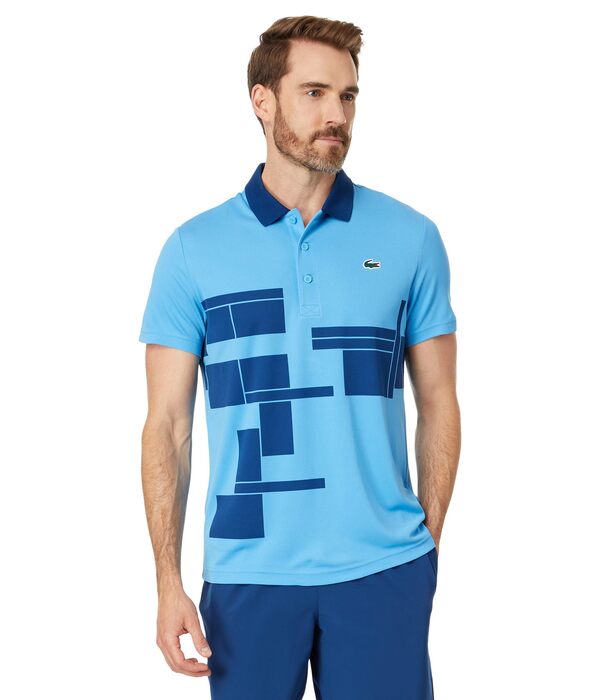 ラコステ メンズ シャツ トップス Lacoste Tennis x Novak Djokovic Fan Version Polo Shirt Blueの通販は 27,480円