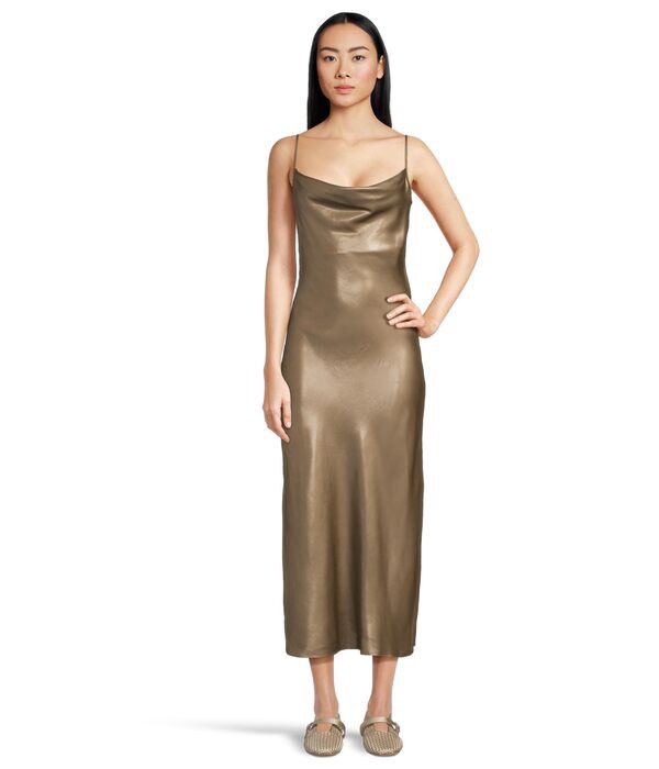 オールセインツ レディース ワンピース トップス Hadley Dress Metallic Goldの通販は
