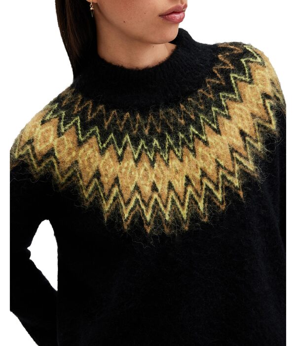 オールセインツ レディース ニット・セーター アウター Clyde Funnel Neck Blackの通販は