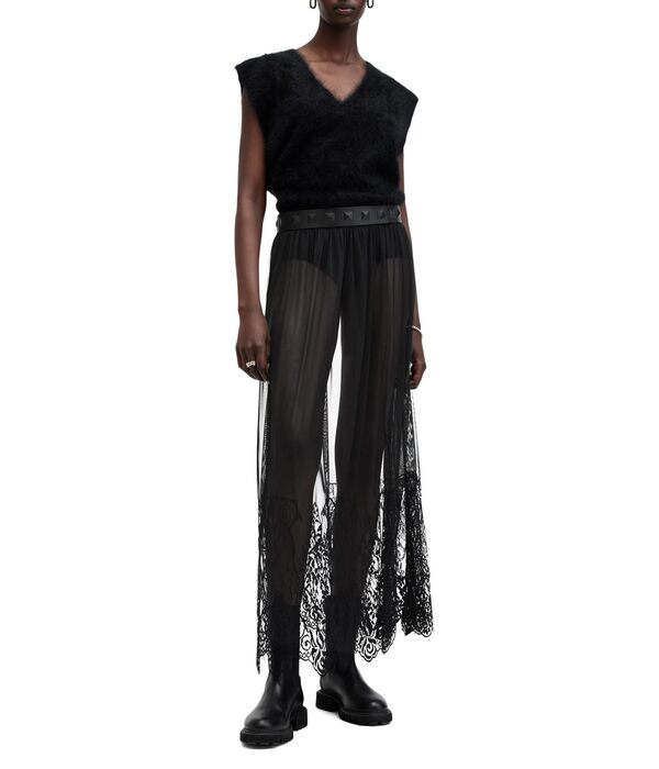 オールセインツ レディース スカート ボトムス Ariella Lace Skirt Blackの通販は