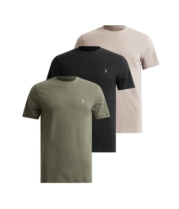 オールセインツ メンズ シャツ トップス Brace Short Sleeve Crew 3 Pack Green/Brown/Blaの通販は 45,800円