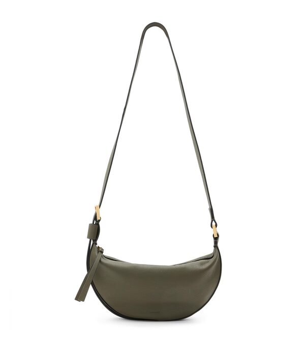 オールセインツ レディース ハンドバッグ バッグ Half Moon Xbody Military Greenの通販は