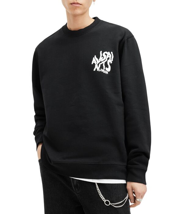 オールセインツ メンズ パーカー・スウェット アウター Orlando Crew Jet Blackの通販は 31,070円