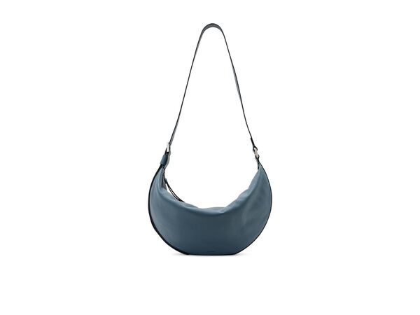 オールセインツ レディース ハンドバッグ バッグ Half Moon Shoulder Bag Steel Blue