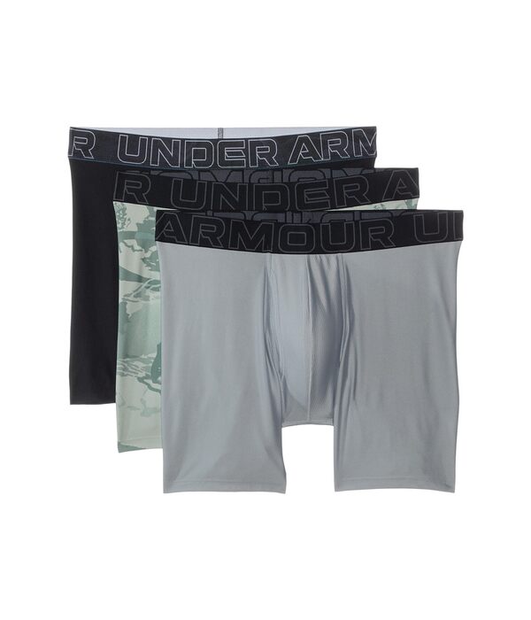 アンダーアーマー メンズ ボクサーパンツ アンダーウェア 3-Pack Performance Tech - Camo Sub 6" Boxer Briefs Black