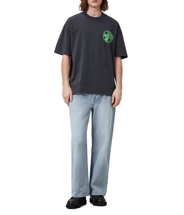 オールセインツ メンズ シャツ トップス Distortion Short Sleeve Crew