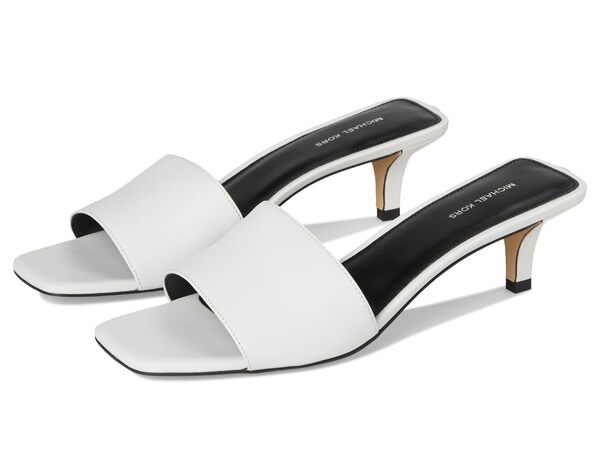 マイケルコース レディース ヒール シューズ Merriam Kitten Sandal Optic White